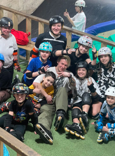 Инструктор по роликам Максим Колганов, aggressive inline